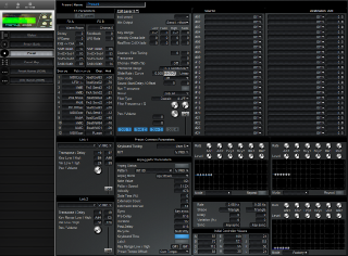 Click to display the E-MU Proteus 1000 Preset Editor