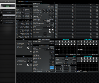 Click to display the E-MU Proteus 2000 Preset Editor