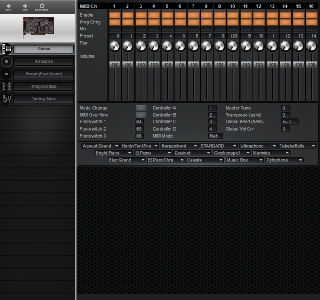 Click to display the E-MU Sound Engine Global Editor