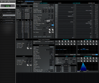 Click to display the E-MU Virtuoso 2000 Preset Editor