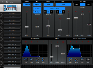 Click to display the Encore Electronics Moog Source Patch Editor
