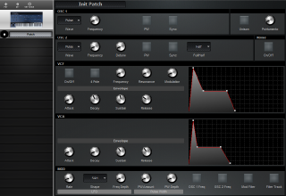 Click to display the Encore Electronics OB-Xa Patch Editor