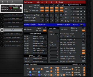 Click to display the Ensoniq DP/4 System Editor