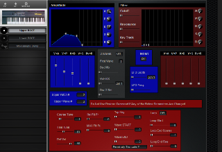 Click to display the Ensoniq Mirage MASOS Upper BOOT! Editor