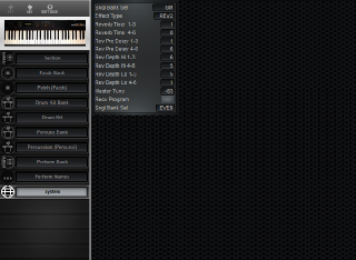 Click to display the Kawai K11 System Editor