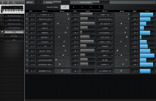 Click to display the Kawai K4 Drums Editor