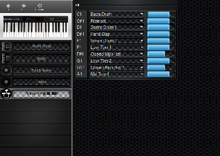 Click to display the Kawai Spectra Drum Kit Editor