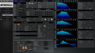 Click to display the Korg 03R/W Program Editor
