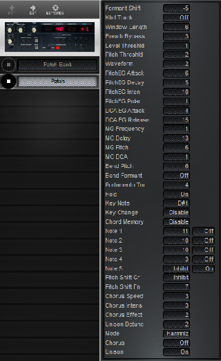Click to display the Korg DVP-1 Patch Editor
