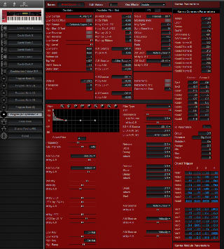 Click to display the Korg Karma Program Editor