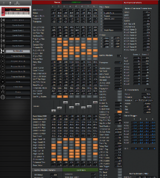 Click to display the Korg Karma v2 (Original) Combination Editor