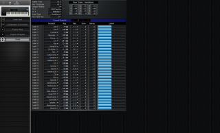 Click to display the Korg M1 EX Global Editor