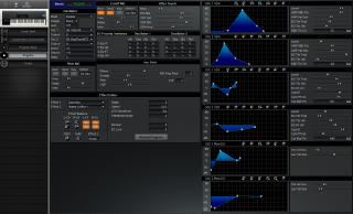 Click to display the Korg M1 EX Program Editor