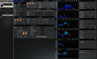 Click to display the Korg M1 Plus+1 Program Editor