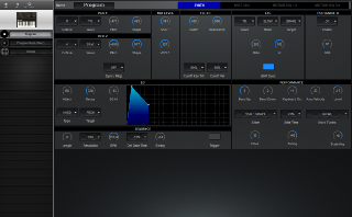 Click to display the Korg Monologue Program - Synth Editor