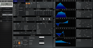 Click to display the Korg N264 Program Editor