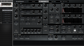Click to display the Korg Prologue Program - Main Timbre Editor
