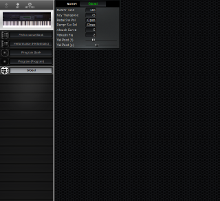 Click to display the Korg SG-ProX Global Editor