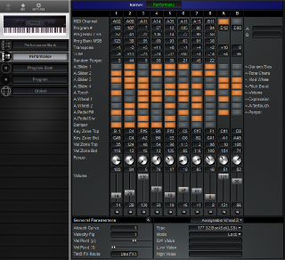Click to display the Korg SG-ProX Performance Editor