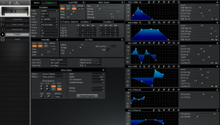 Click to display the Korg T1 Program Editor