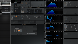 Click to display the Korg T1 EX Program Editor