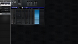 Click to display the Korg T2 Global Editor
