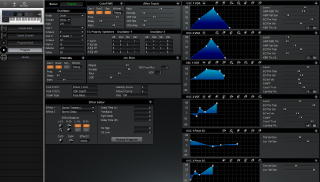 Click to display the Korg T3 Program Editor