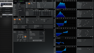 Click to display the Korg T3 EX Program Editor
