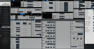 Click to display the Korg Triton 76 Pro Program (MOSS) Editor