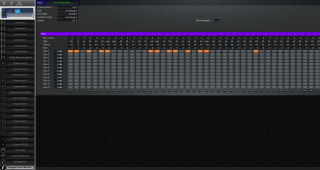 Click to display the Korg Triton Extreme 61 Arpeggio Editor