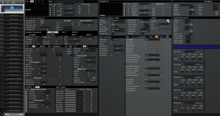 Click to display the Korg Triton Extreme 61 Program (MOSS) Editor