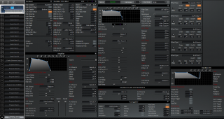 Click to display the Korg Triton Extreme 61 Program Editor