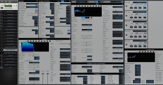 Click to display the Korg Triton Studio 76 Program Editor