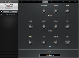 Click to display the Korg Volca Sample Patch Editor