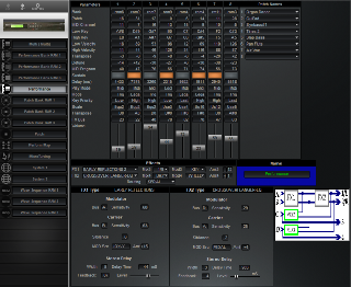 Click to display the Korg Wavestation SR Performance Editor
