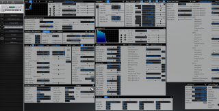 Click to display the Korg Z1 Program Editor