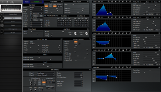Click to display the Korg i2 Program Editor