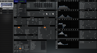 Click to display the Korg iS40 Program Editor