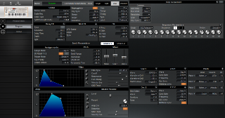 Click to display the Korg microKorg S Program Editor
