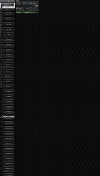 Click to display the Kurzweil K2000 RS Key Map Editor