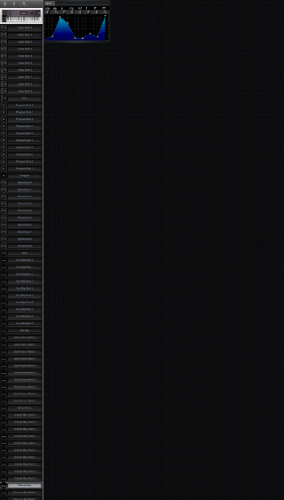 Click to display the Kurzweil K2000 RS Velocity Map Editor