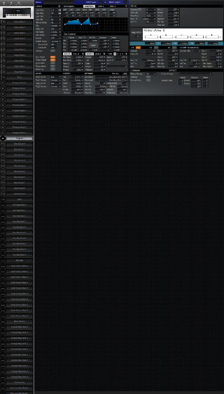 Click to display the Kurzweil K2500 Program Editor