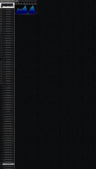 Click to display the Kurzweil K2500 Velocity Map Editor