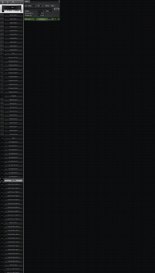Click to display the Kurzweil K2500R Key Map Editor