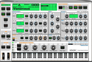 Click to display the M-Audio Venom Multi Editor
