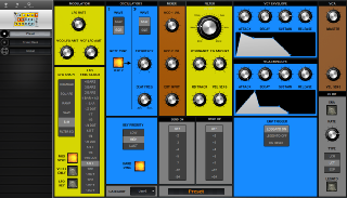 Click to display the Moog Sirin Preset Editor