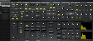 Click to display the Moog Sub 37 Tribute Preset Editor
