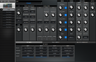 Click to display the Moog Voyager RME Preset - Pot Maps Editor