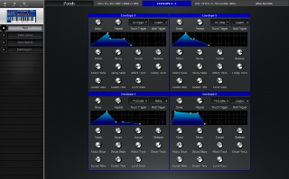 Click to display the Novation MiniNova Patch - Envelopes 3 - 6 Editor
