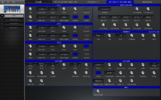 Click to display the Novation MiniNova Patch - LFO/Effects/Vocoder/Misc Editor